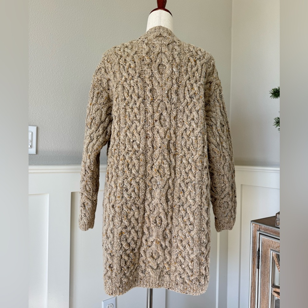 Lauren Ralph Lauren Cream Cable Knit Button Front Cardigan - Picture 3 of 12
